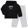 Outerstuff Baby Boys And Girls Black, Heather Gray Chicago White Sox Play By Play Pullover Hoodie And Pants Set In Black