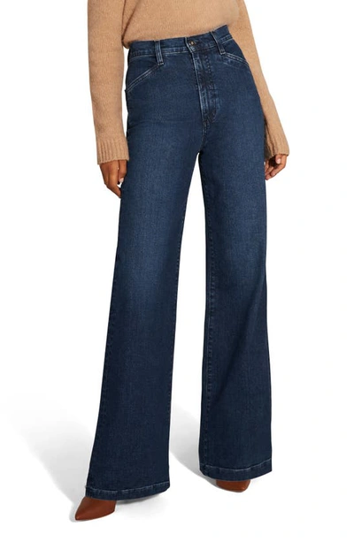 Favorite Daughter The Mischa Super High Waist Wide Leg Jeans In Columbia