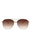 BCBG 47MM GRADIENT AVIATOR SUNGLASSES