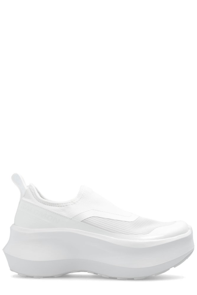 Comme Des Garçons Cdg X Salomon Slip On Platform Sneakers In White