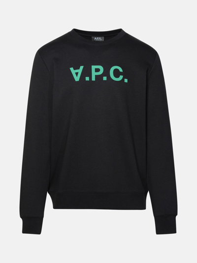 A.p.c. Felpa Logo In Black