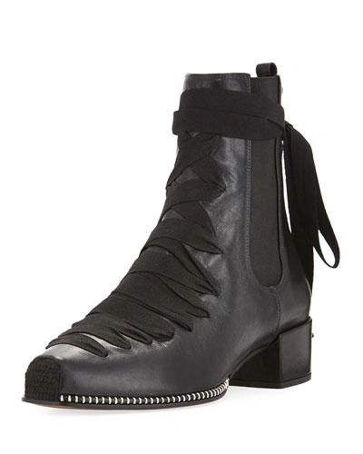 Altuzarra Leather Lace-up Block-heel Boot
