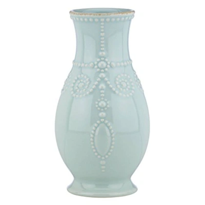 Lenox French Perle Ice Blue Fluted Vase