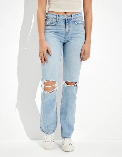 American Eagle Outfitters Ae Stretch '90s Flare Jean In Blue