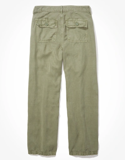 American Eagle Outfitters Ae Super High-waisted Baggy Wide-leg Pant In Green