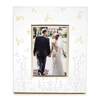 Lenox Opal Innocence Flourish Glass Picture Frame, 2.20 Lb, Metallic