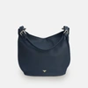 APATCHY LONDON THE HARRIET NAVY LEATHER BAG