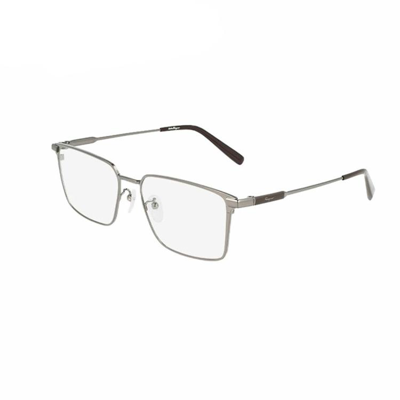 Ferragamo 【23年新款】男款进口钛材方形全框眼镜架光学镜框 In Transparent