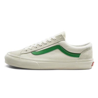 Vans Knu Skool Sneakers In White And Green