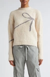 Paloma Wool Tana Intarsia-knit Jumper In Ecru