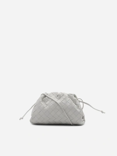 Bottega Veneta The Mini Pouch Intreccio Leather Clutch In Default Title