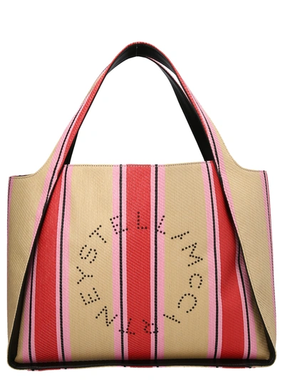Stella Mccartney Stella Logo Shopping Bag In Red