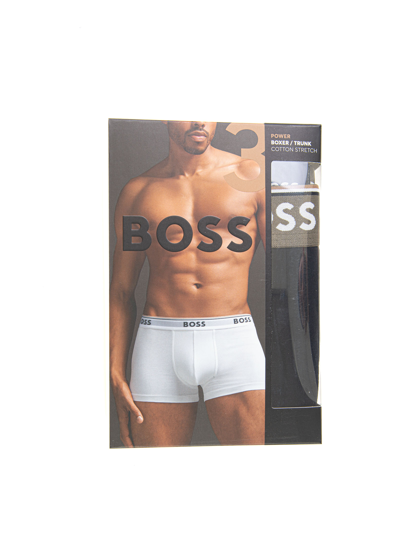 Hugo Boss Trunk-3p-power Set 3 Boxer In Some, Several