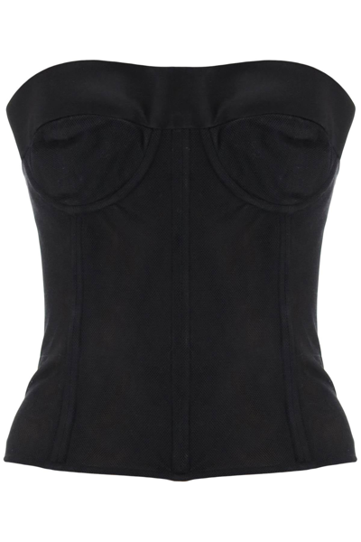 MAISON MARGIELA MAISON MARGIELA BUSTIER TOP IN MESH WOMEN