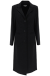 Loulou Studio Mill Wool And Cashmere Long Coat In Black (black)