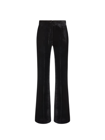 P.a.r.o.s.h High-waisted Flared Trousers In Nero
