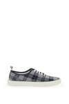 Thom Browne Tartan Wool Twill Suiting Heritage Trainer In Multicolor