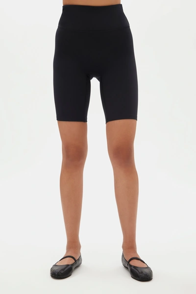 Girlfriend Collective Black Luxe High-rise Bike Short