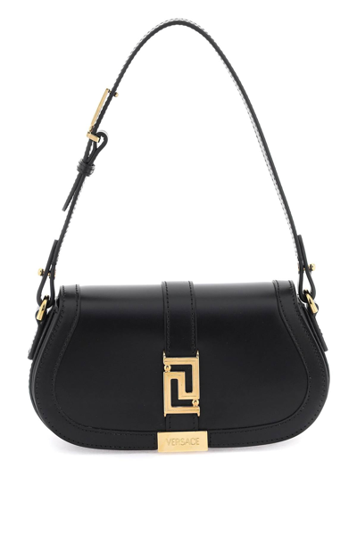 Versace 'greca Goddess' Mini Shoulder Bag Women In Black