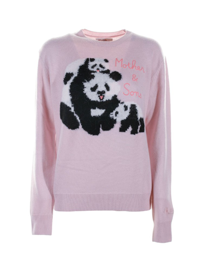 Mc2 Saint Barth Crewneck Long In Pink