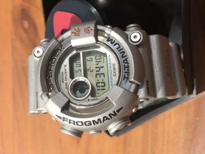 Pre-owned Casio X G Shock Vintage 01 Frogman Dw8201 Titanium Case 