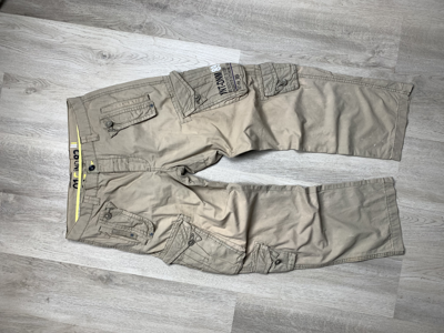 Pre-owned Military X Vintage Cargo Tactical Utility Military Pants In Beige