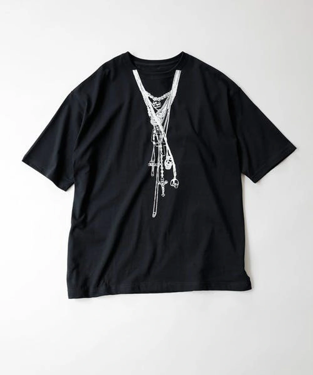 トップス NUMBER(N)INE NECKLACE T-SHIRT Pre-owned Number N Ine Number Nine Necklace Over T-shirt Tee In