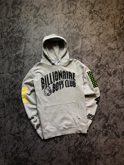 Pre-owned Billionaire Boys Club Hoodie  Astronaut Racing Factory In Silver