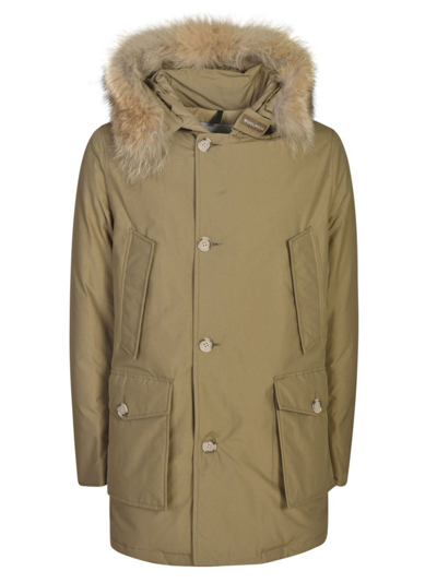 Woolrich Arctic Hooded Parka In Brown
