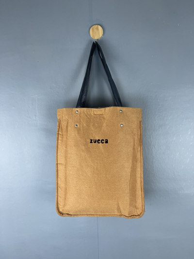 Pre-owned Issey Miyake X Vintage Issey Miyake Zucca Wool Tote Bag Nice Design In Brown