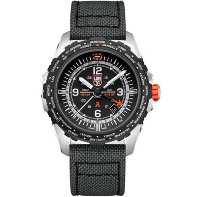 Pre-owned Luminox Men's Watch Bear Grylls Survival Air Swiss Quartz Black Strap Gmt 3761