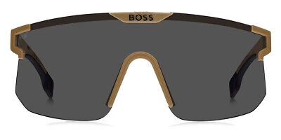 Pre-owned Hugo Boss Boss 1500/s Sunglasses Beige Black Gray High Contrast 99mm 100% Authentic