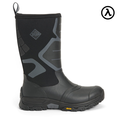 Pre-owned Muck Boots Muck Men's Apex Pro + Vibram Arctic Grip A.t. Traction Lug Outdoor Boots Apmt000 In Black