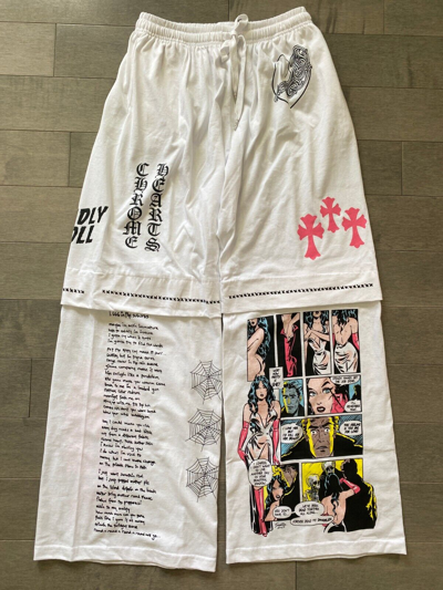 Pre-owned Chrome Hearts X Jjs Deadly Doll Miami Exclusive Pant White Size Large ?✅