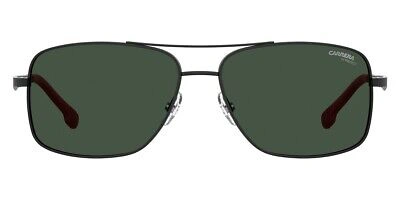 Pre-owned Carrera 8040/s Sunglasses Men 0003 Matte Black Rectangle 60mm 100% Authentic In Qt Green