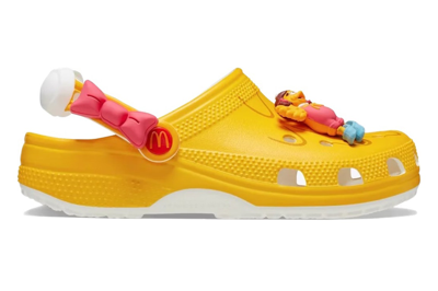 Pre-owned Crocs Classic Clog Mcdonald's Birdie In Yellow/red-white