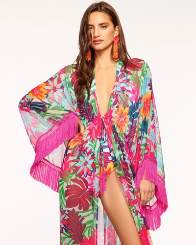 Ramy Brook Dorcie Coverup Maxi Dress In Tropical Flower
