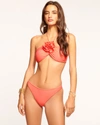 Ramy Brook Ellen Halter Bikini Top In Orangeade