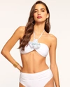 Ramy Brook Ellen Halter Bikini Top In White