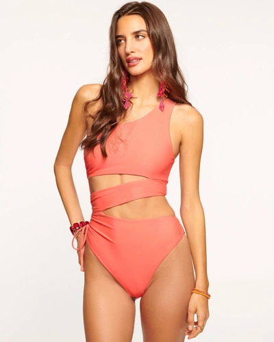 Ramy Brook Kezia Cutout One-piece Swimsuit In Orangeade