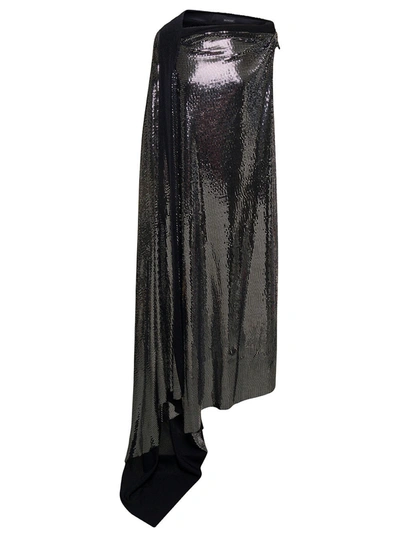 Balenciaga Embellished Sequined Stretch-knit Gown In Metallic