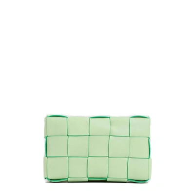 Bottega Veneta Cassette Crossbody Bag In Verde