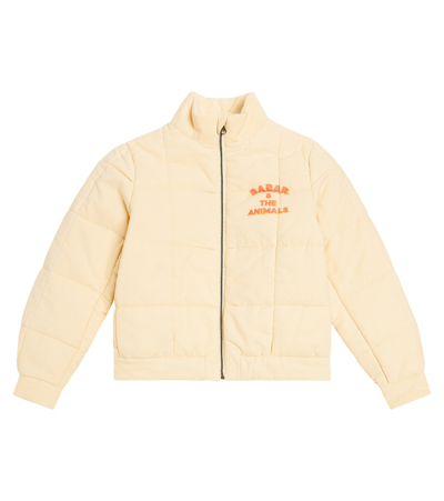 The Animals Observatory Kids' X Babar Cotton And Linen Jacket In Multicoloured