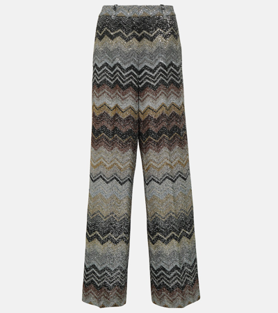 Missoni Zig Zag Straight Pants In Multicoloured