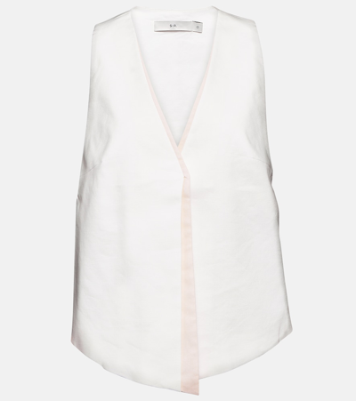 Sir Dune Linen-blend Vest In Neutrals