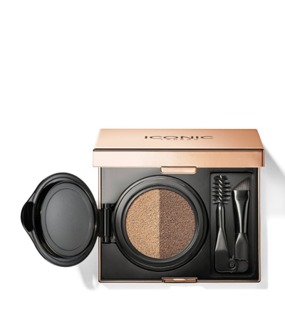 Iconic London Eyebrow Cushion 2 Colour Sculpter In Beige