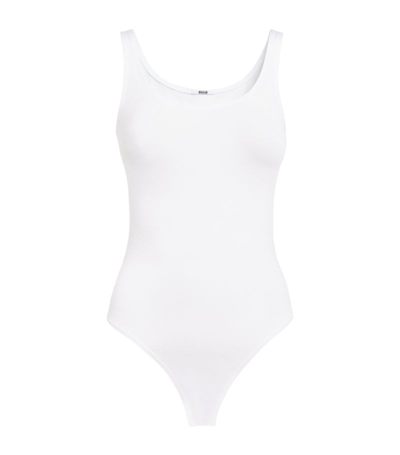 Wolford Cotton-blend Jamaika Bodysuit In White