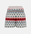 Loro Piana Cashmere Shorts In Multicoloured