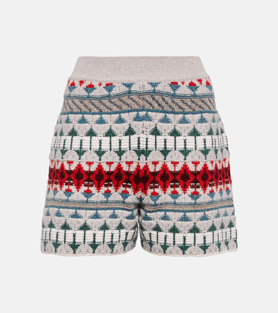 Loro Piana Cashmere Shorts In Multicoloured