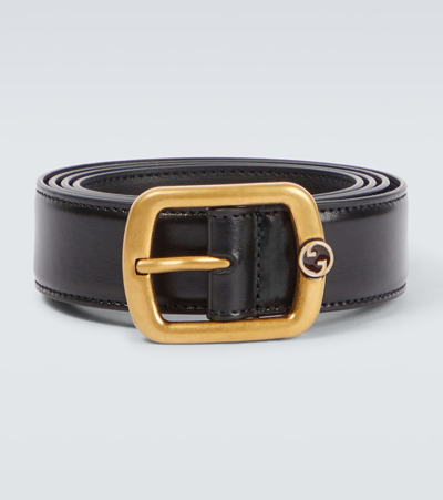 Gucci Leather Belt In Black